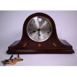 NAPOLEON HAT QUARTER CHIME MANTEL CLOCK