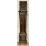 A 19TH CENTURY OAK LONGCASE CLOCK CASE