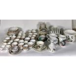 CERAMICS INCLUDING A 19TH CENTURY PART DINNER SERVICE (QTY)