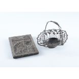 A SILVER EPERGNE BASKET AND AN ICON (2)