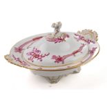 AN EXTENSIVE MEISSEN SERVICE IN THE `PINK DRAGON' PATTERN