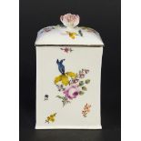 A MEISSEN TOBACCO JAR AND COVER