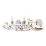 A MEISSEN PART TEA AND COFFEE SERVICE