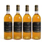 FOUR BOTTLES OF CHATEAU GUIRAUD PREMIERE CRU SAUTERNES 1986 (4)