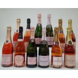 12 BOTTLES ROSÉ CHAMPAGNE