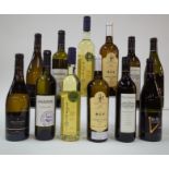 12 BOTTLES TURKISH, CHINESE, MYANMARESE, AND INDIAN WHITE WINE