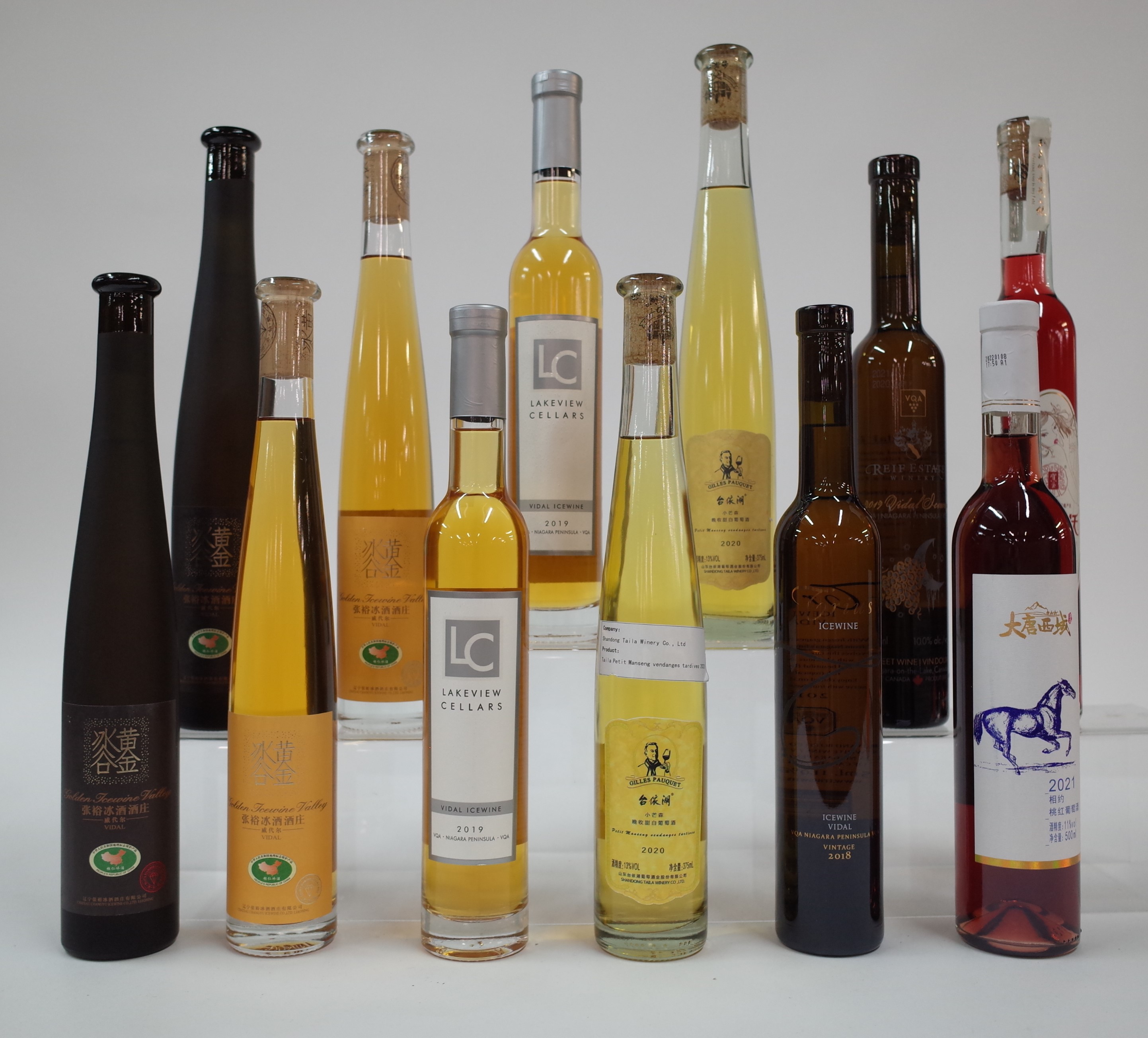 12 BOTTLES CHINESE AND CANADIAN DESSERT WINE