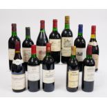 TWELVE BOTTLES OF RED WINE TO INCLUDE A BOTTLE OF CHATEAU CASTERA BORDEAUX 1993 (12)