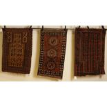 TWO PRAYER MATS AND A RUG (3)