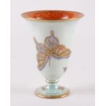 A WEDGWOOD BUTTERFLY LUSTRE VASE