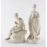 TWO PARIAN FIGURES OF SABRINA AND EUTERPE (2)