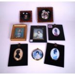 A GROUP OF EIGHT ASSORTED PORTRAIT MINIATURES (8)
