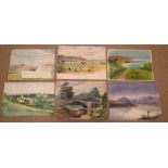 A QUANTITY OF MOSTLY LATE 19TH AND EARLY 20TH CENTURY WATERCOLOURS AND PRINTS (QTY)