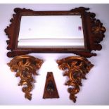 A GEORGE III STYLE MAHOGANY PIER MIRROR (4)