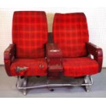 A MID 20TH CENTURY AEROPLANE SEAT