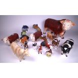 BESWICK; A GROUP OF FOURTEEN BESWICK FIGURES (15)