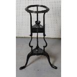 A GEORGE III BLACK PAINTED WASH STAND (2)