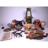 A LARGE GROUP OF EASTERN AND ASIAN DECORATIVE ITEMS AND FRAGMENTS