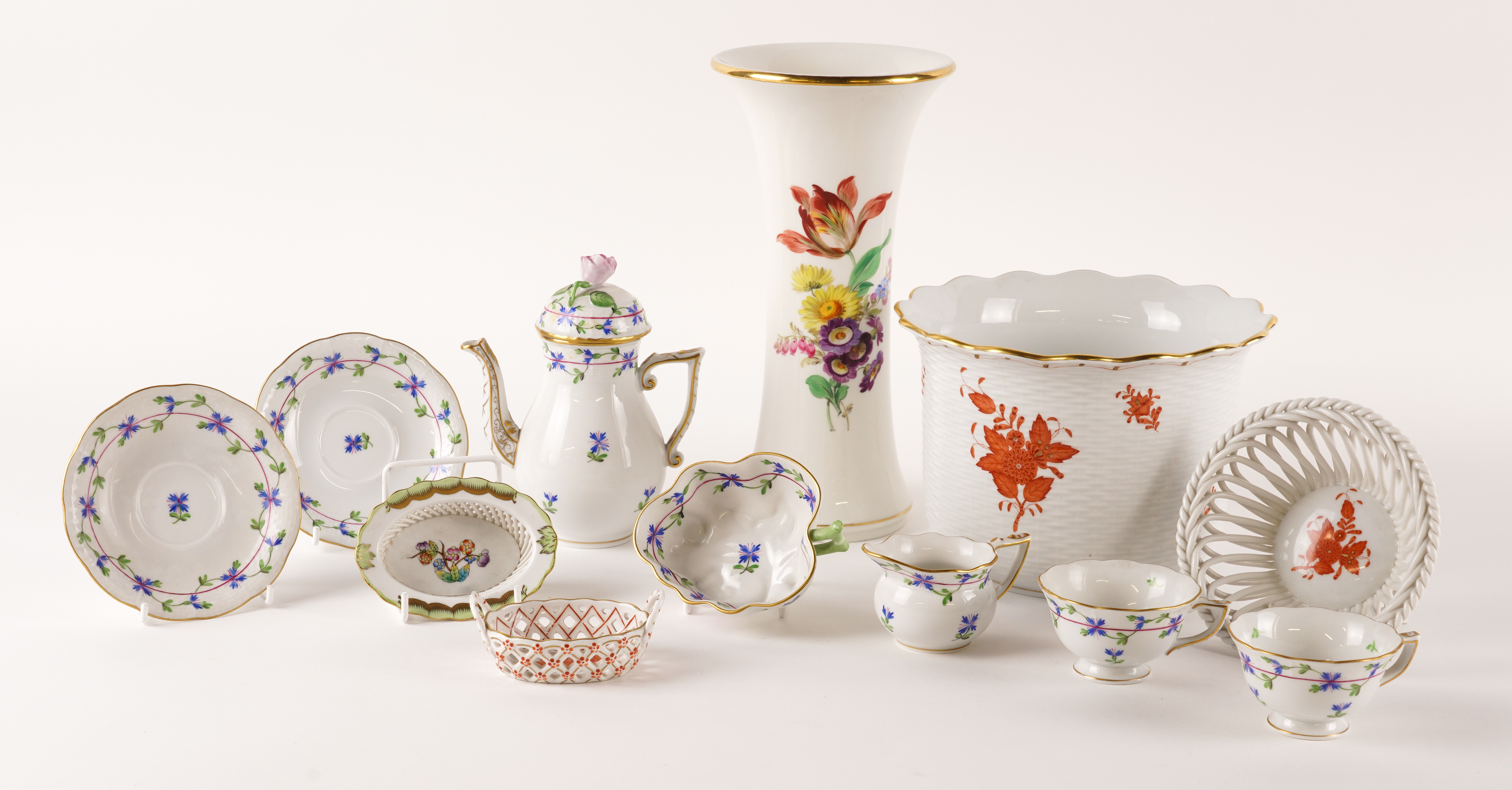 A GROUP OF HEREND PORCELAIN