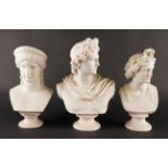 THREE PARIAN BUSTS OF JUNO, APOLLO AND WAR (3)