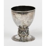 A RAMSDEN AND CARR SILVER GOBLET