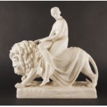A PARIAN SCULPTURAL GROUP OF UNA AND THE LION
