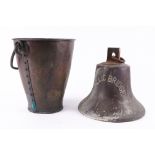 A BRASS SHIP'S BELL FOR GALLIC BRIDGE (2)