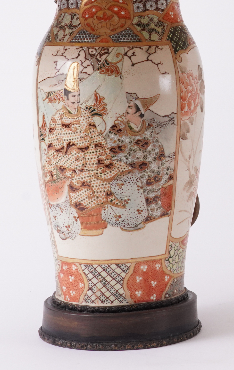 A PAIR OF SATSUMA TABLE LAMPS (4) - Image 2 of 4