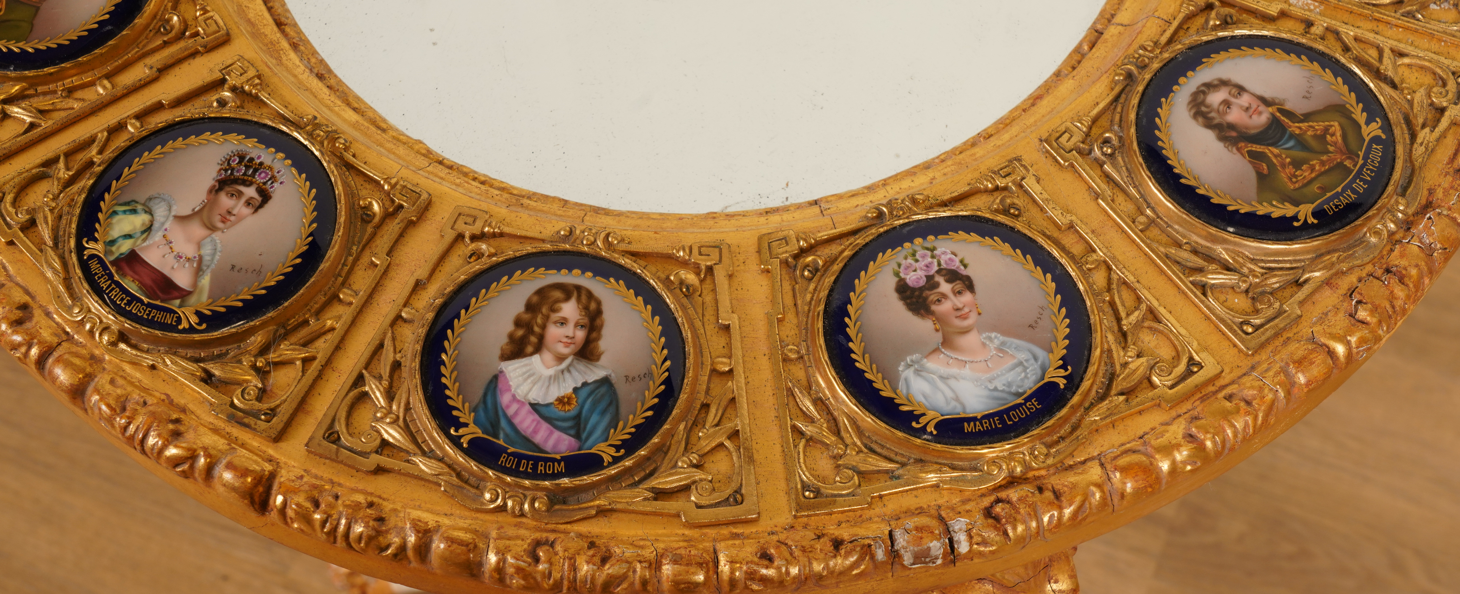 A LATE 19TH CENTURY FRENCH BRONZE AND PARIS PORCELAIN INSET GILT FRAMED TABLE - Image 8 of 8