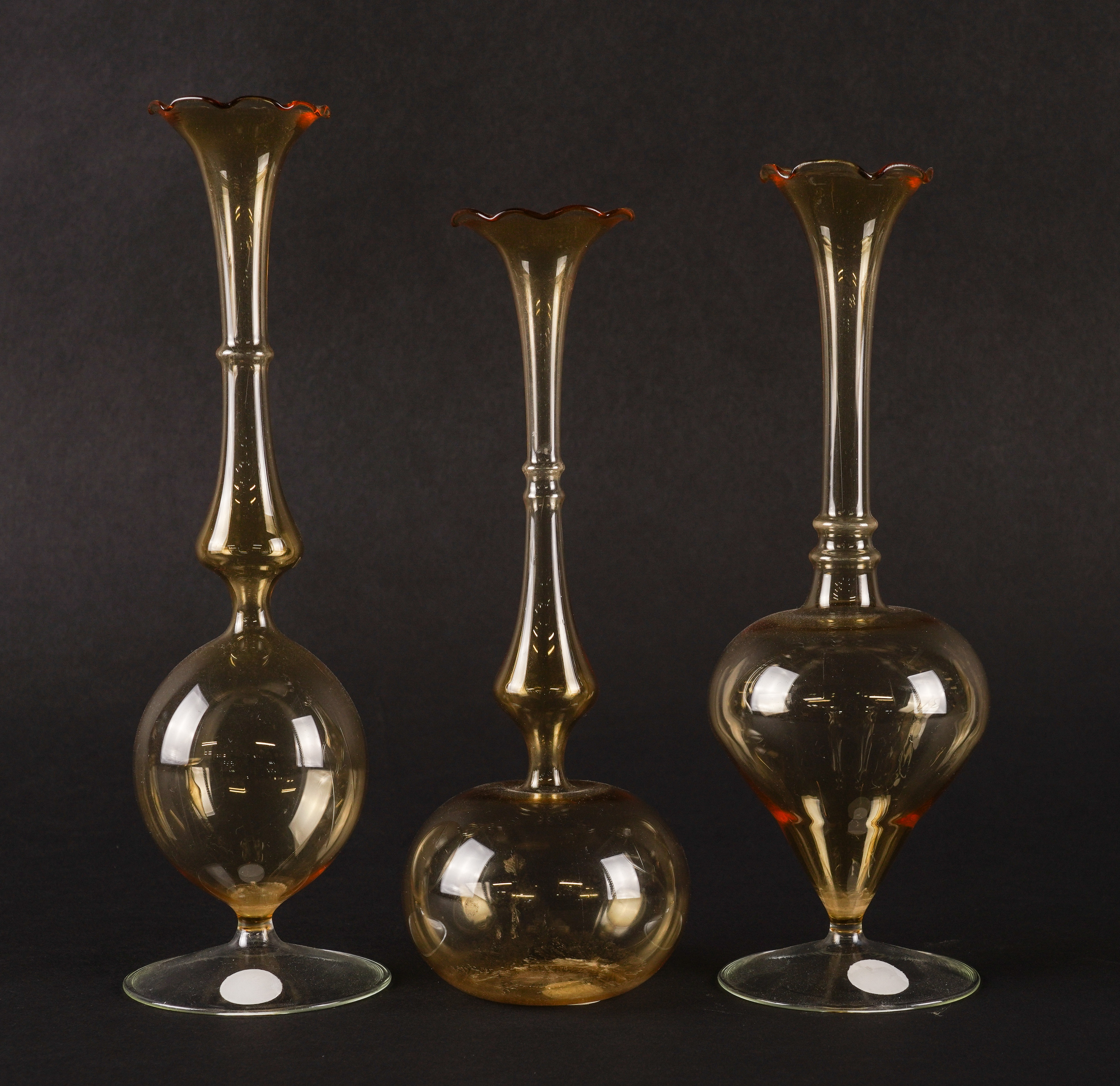 THREE RARE LAUSCHA GLASS VASES (3) - Image 2 of 2