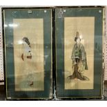 TWO JAPANESE PAINTINGS OF BIJIN (2)