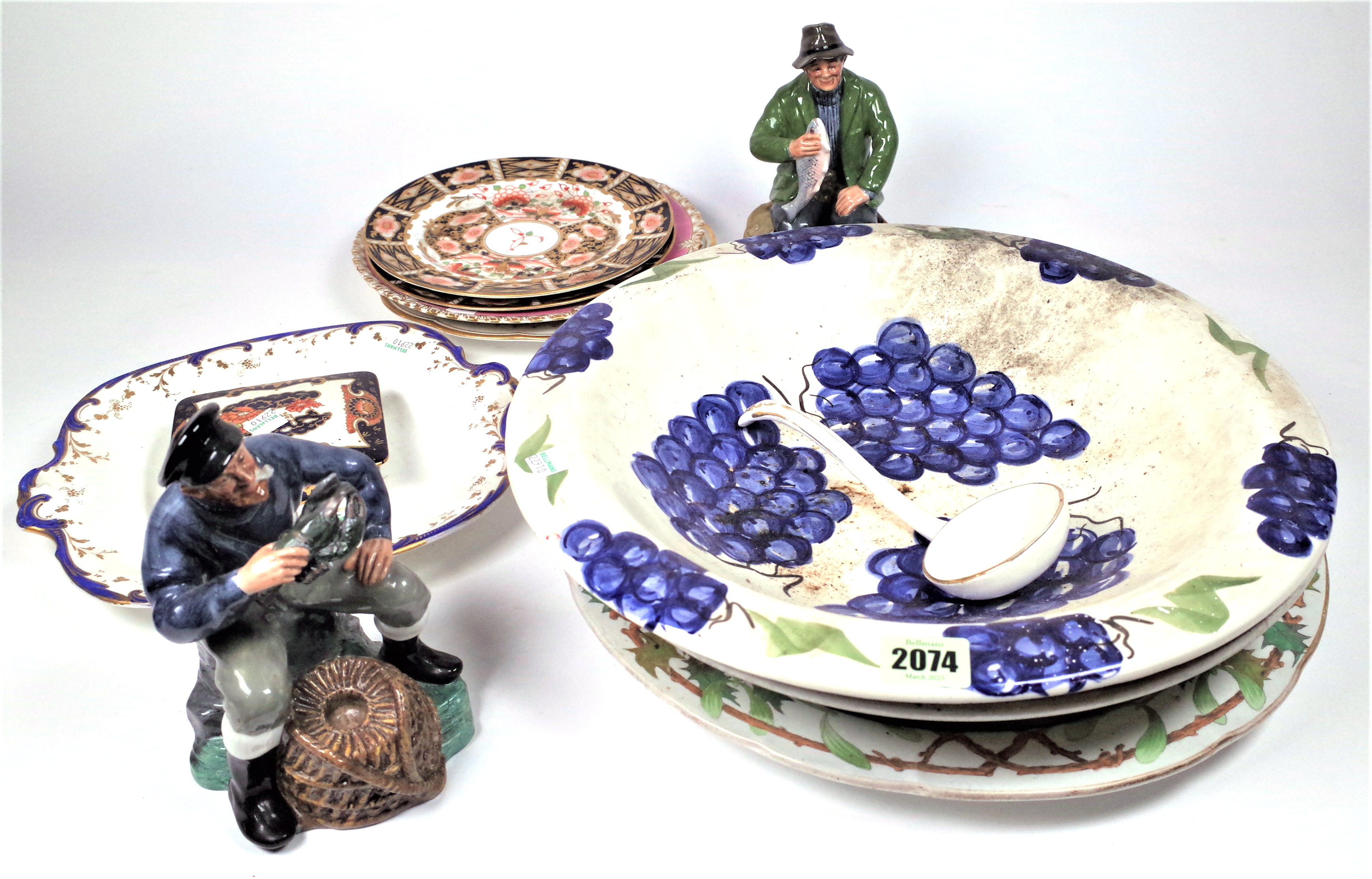 CERAMICS, A GROUP INCLUDING TWO DOULTON FIGURES