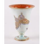 A WEDGWOOD BUTTERFLY LUSTRE VASE