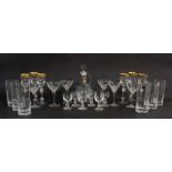 A QUANTITY OF MODERN CZECH DRINKING GLASSES (qty)