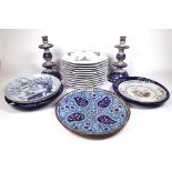 ASIAN CERAMICS INCLUDING A SET OF TWELVE OCTAGONAL PLATES (QTY)