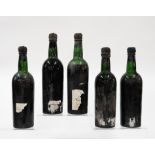 FOUR BOTTLES OF TAYLOR'S VINTAGE PORT 1963 AND ONE 1960 (5)