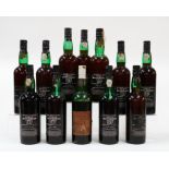 TWELVE BOTTLES OF HUTCHESON TAWNY 1963 PORT (12)