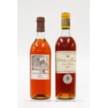 A BOTTLE OF CHATEAU D'YQUEM 1969 AND A BOTTLE OF CHATEAU DOISY VERDRINES 1969 (2)