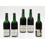 FIVE BOTTLES OF TAYLOR'S VINTAGE PORT 1966 (5)