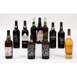 ELEVEN BOTTLES OF MAINLY PORT INCLUDING TWO BOTTLES OF HUTCHESON 10 YEAR OLD TAWNY (11)