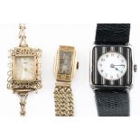 THREE WRISTWATCHES (3)