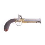 AN ENGLISH PERCUSSION PISTOL BY DOOLEY OF LIVERPOOL