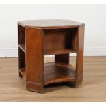 PROBABLY HEALS; A MID 20TH CENTURY OAK FREESTANDING BOOKCASE
