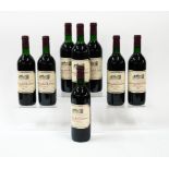 EIGHT BOTTLES OF CHATEAU LES LATTES MEDOC 1985 (8)