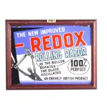 REDOX ROLLING RAZOR FRAMED ENAMEL SIGN (3)