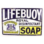 LIFEBUOY ROYAL DISINFECTANT SOAP ENAMEL SIGN