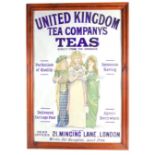 UNITED KINGDOM TEA COMPANY'S TEAS, AN ENAMEL SIGN