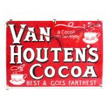 VAN HOUTEN’S COCOA, A GROUP OF THREE ENAMEL SIGNS (3)