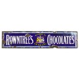ROWNTREE'S CHOCOLATES ENAMEL SIGN