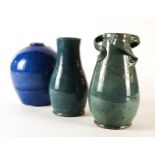 THREE EWENNY POTTERY VASES (3)